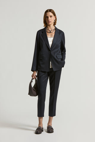 Pure wool gabardine blazer