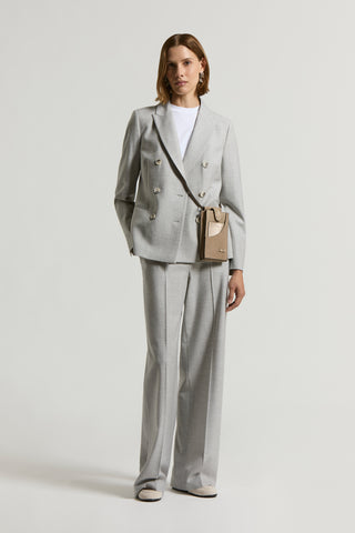 Stretch viscose wool blazer