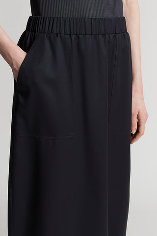 Pure wool gabardine skirt