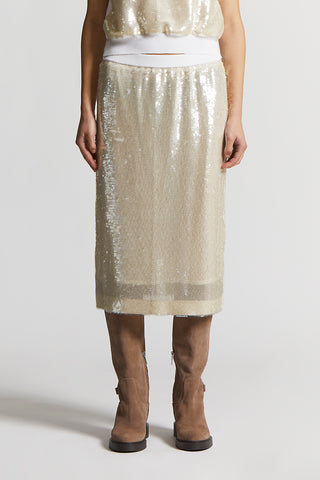 Sequinned skirt
