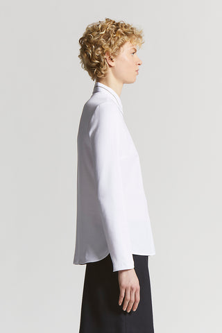 Stretch jersey cotton poplin shirt
