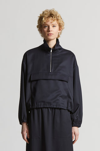 100% wool gabardine sweatshirt