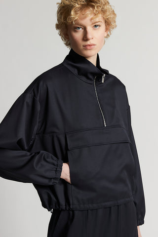 100% wool gabardine sweatshirt