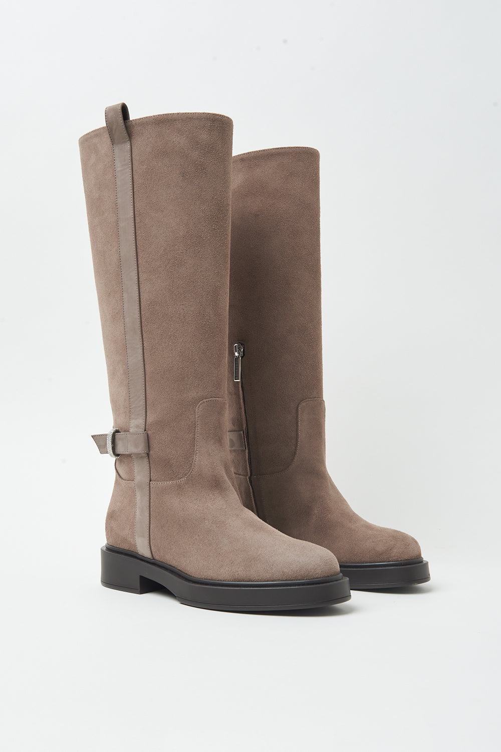ブーツその他 Ambra Brown Suede Selize thigh boots Woman cognac | ISABEL MARANT Official