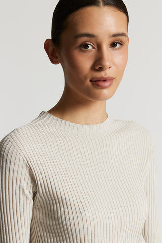 Lightweight viscose and lurex yarn sweater