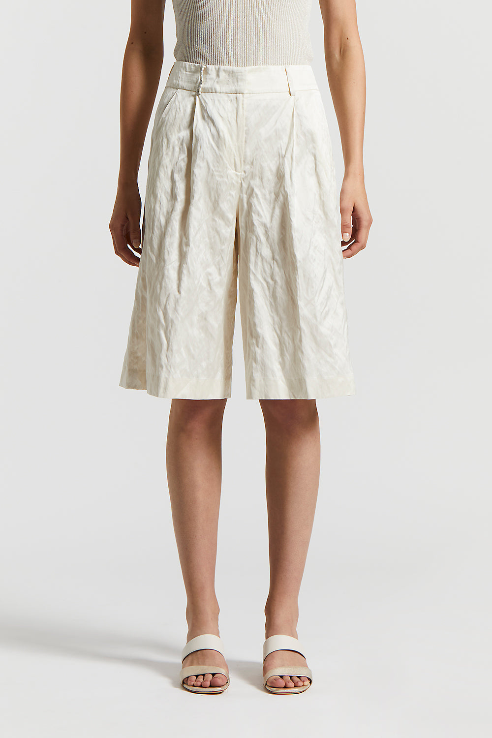ショートパンツ PESERICO Short with pleats and stretch cotton Peserico Short With Pleats And Stretch Cotton | italist