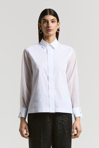 Cotton poplin shirt