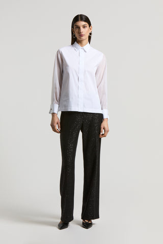 Cotton poplin shirt