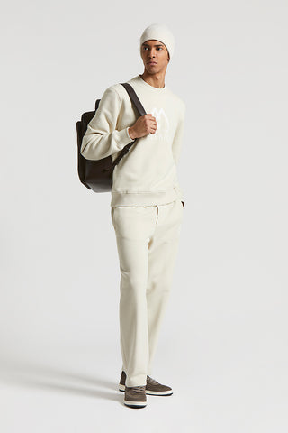 Cotton and cashmere joggers