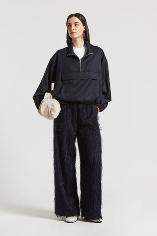 Lightweight viscose fil coupé trousers