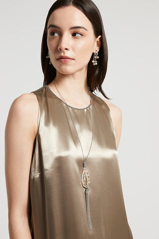 Glass crystal earrings