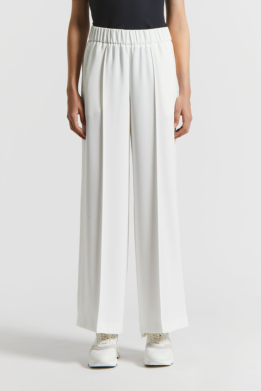 パンツ CADY CREPE TROUSERS WITH BELT Cady Crepe Pants