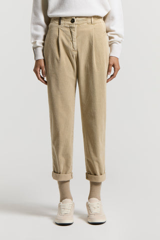 800-line cotton corduroy trousers