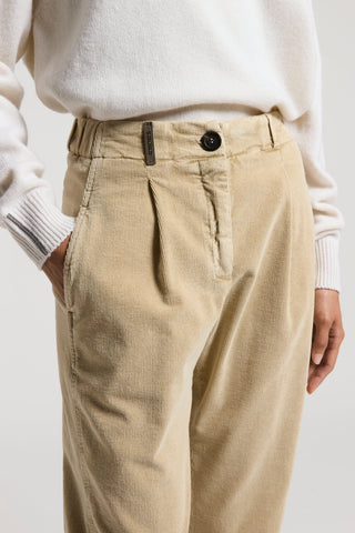 800-line cotton corduroy trousers