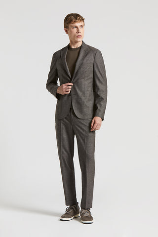 Single-breasted Zegna mouliné wool blazer
