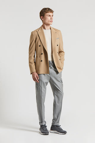 Double-breasted Zegna wool blazer