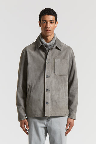 Suede overshirt