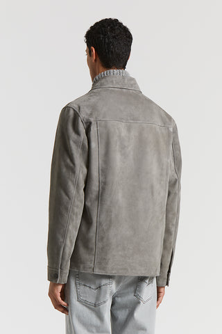 Suede overshirt