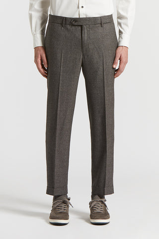 Zegna mouliné wool trousers