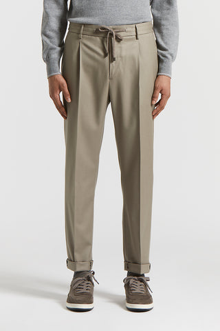 Wool flannel joggers