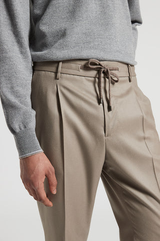 Wool flannel joggers