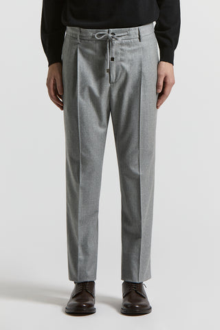 Wool flannel joggers