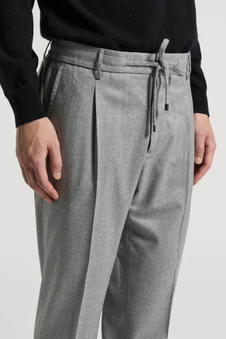 Wool flannel joggers