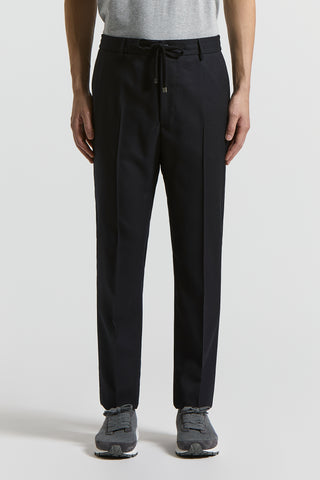 Pure virgin wool flannel trousers