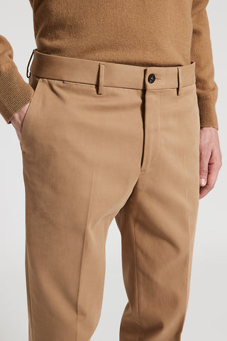 Peach-hand cotton gabardine chinos
