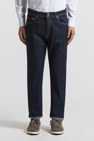 Cotton denim twill trousers