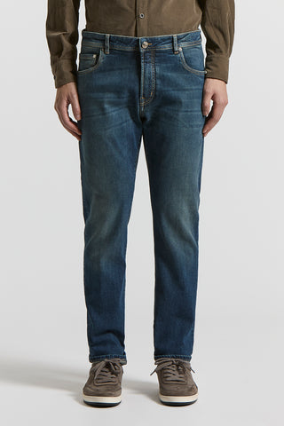 Cotton denim twill trousers
