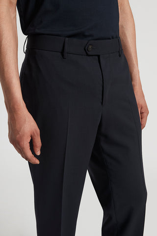 Stretch technical woollen trousers