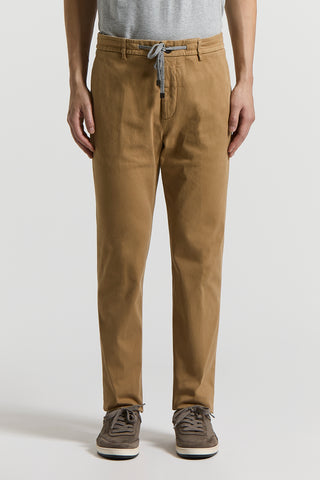 Cotton gabardine jogger trousers