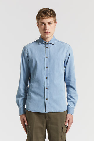 Pure cotton chambray shirt
