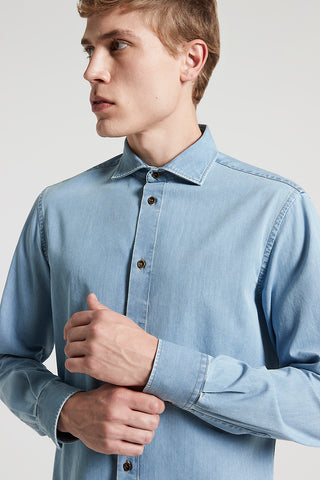 Pure cotton chambray shirt