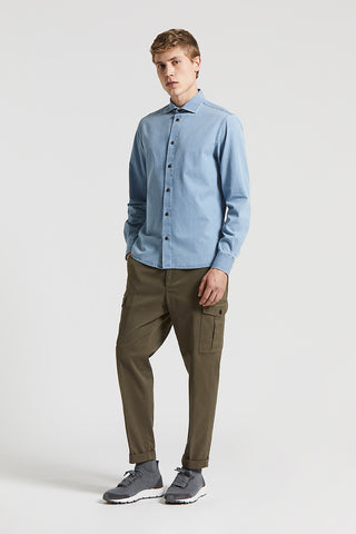 Pure cotton chambray shirt