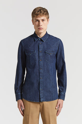 Western denim shirt