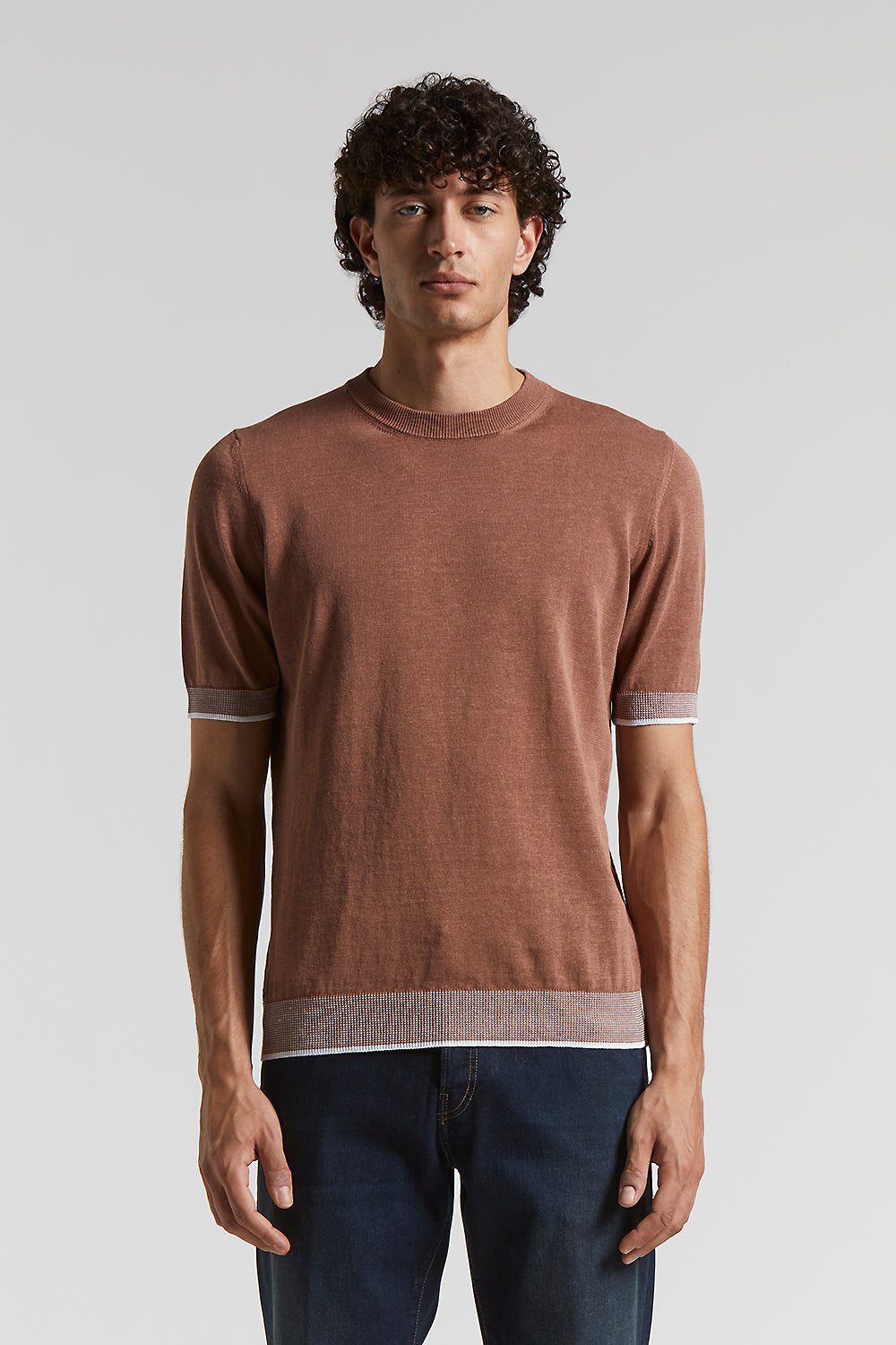 Tシャツ・カットソー PESERICO T-shirt in linen and cotton yarn (R59041F12 D80) Peserico T-shirt In Linen And Cotton Yarn | italist, ALWAYS