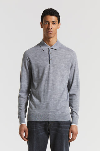 Wool polo shirt