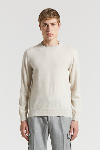 Extra-fine merino wool and cashmere sweater
