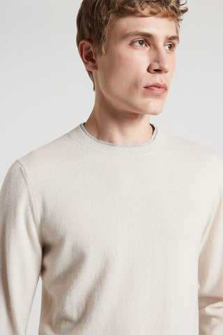 Extra-fine merino wool and cashmere sweater
