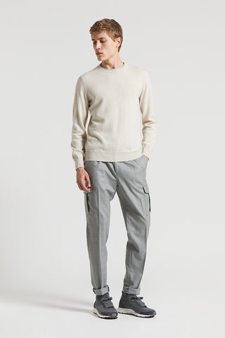 Extra-fine merino wool and cashmere sweater