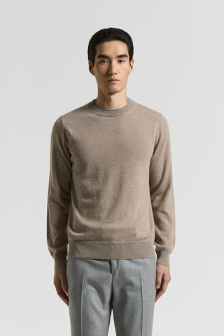 Extra-fine merino wool and cashmere sweater