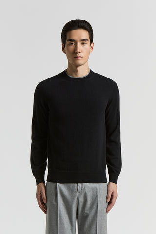 Extra-fine merino wool and cashmere sweater