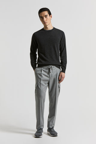 Extra-fine merino wool and cashmere sweater