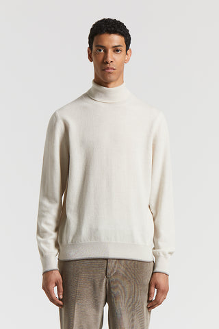 Wool and cashmere turtleneck sweater