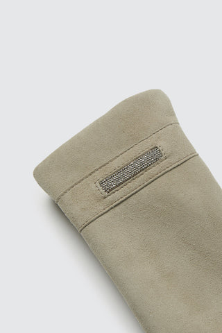 Suede gloves