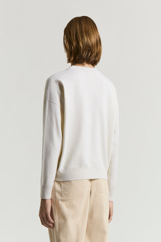 Cashmere, silk and wool yarn sweater