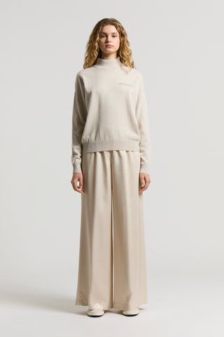 Turtleneck wool, silk and cashmere sweater