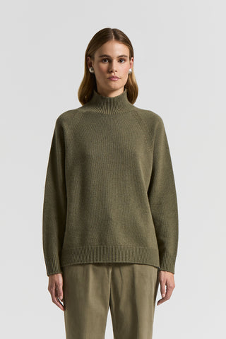 Cashmere, silk and wool turtleneck sweater